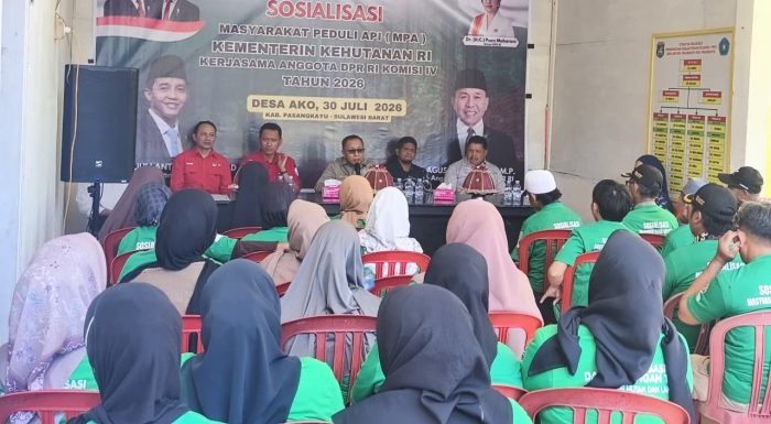 Anggota Komisi IV DPR RI Sosialisasikan Masyarakat Peduli Api di Pasangkayu